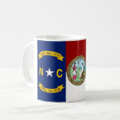 North Carolinaflagge Kaffeetasse (Vorderseite Links)