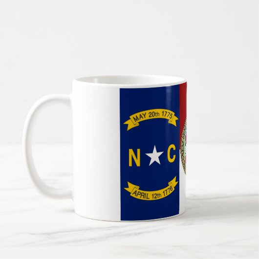 North Carolinaflagge Kaffeetasse (Links)