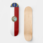 North Carolinaflagge Skateboard (Vorderseite)