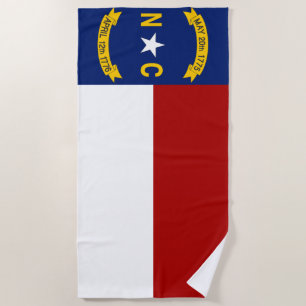 North Carolinaflagge Strandtuch