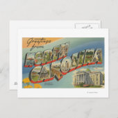 North CarolinaGroße Buchstabenszenen 2 Postkarte (Vorne/Hinten)
