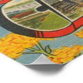 North CarolinaGroße Buchstabenszenen 3 Poster (Ecke)