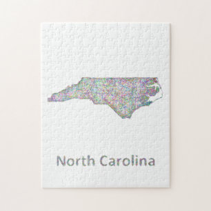 North Carolinakarte Puzzle