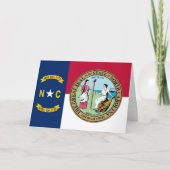 North Carolinian Flag & Seal, North Carolina Karte (Vorderseite)