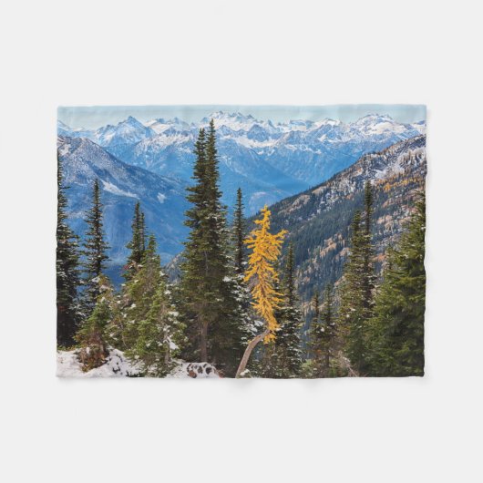 North Cascade Mountains Wenatchee National Forest Fleecedecke (Vorderseite (Horizontal))
