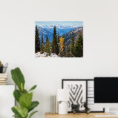 North Cascade Mountains Wenatchee National Forest Poster (Heimbüro)