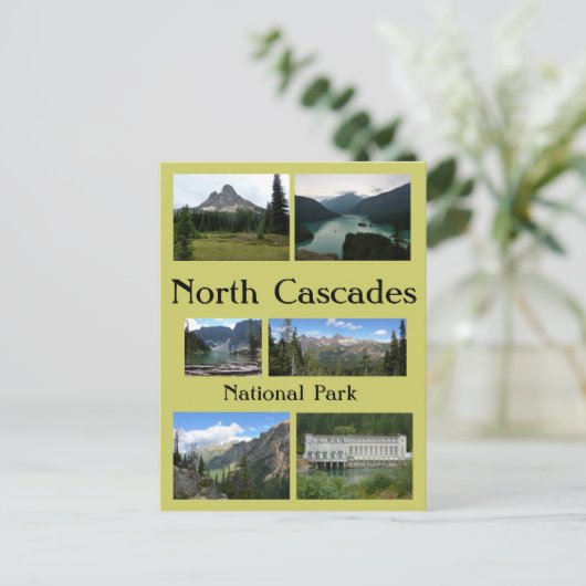 North Cascades Collage 1 Postkarte (Stehend Vorderseite)