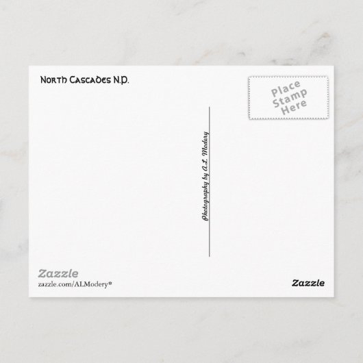 North Cascades Collage 1 Postkarte (Rückseite)