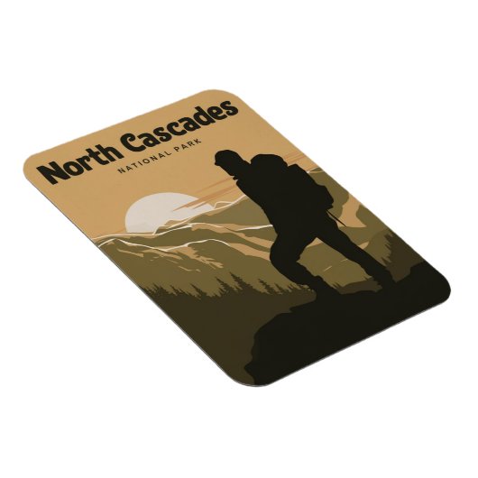 North Cascades National Park Backpackings Magnet (Rechte Seite)