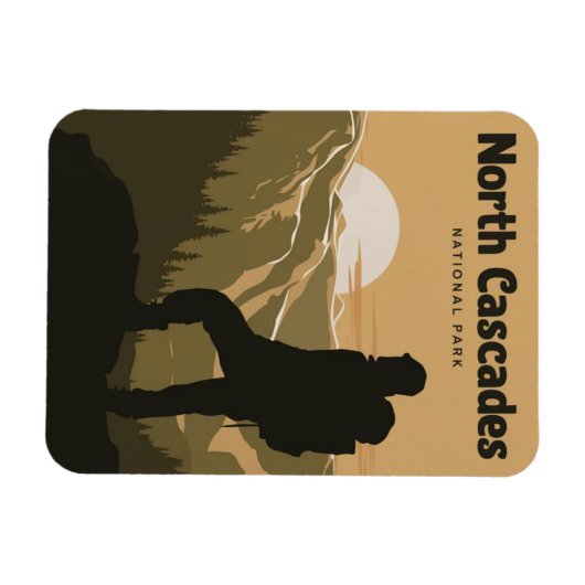 North Cascades National Park Backpackings Magnet (Horizontal)