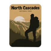 North Cascades National Park Backpackings Magnet (Vertikal)