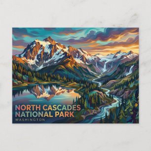 North Cascades National Park USA Postkarte