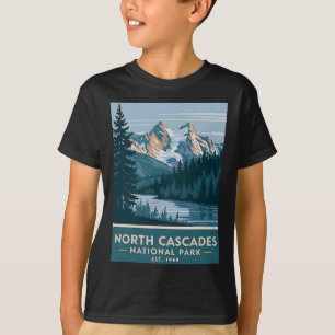North Cascades National Park Vintage Camping Männe T-Shirt
