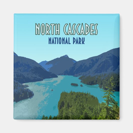 North Cascades National Park Washington Magnet (Vorne)
