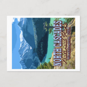 NORTH CASCADES NATIONAL PARK - WASHINGTON USA POSTKARTE