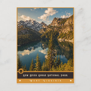 North Cascades National Park Washington Vintage Postkarte