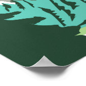 North Cascades Nationalpark Goode Mountain Retro Poster (Ecke)