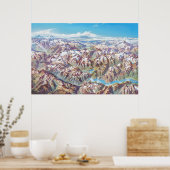 North Cascades Nationalpark Landschaftsbild Malere Poster (Küche)