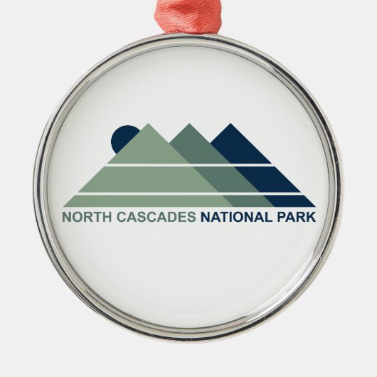North Cascades Nationalpark Ornament Aus Metall (Vorne)