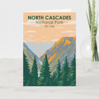 North Cascades Nationalpark Washington Vintag