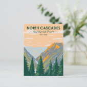 North Cascades Nationalpark Washington Vintag Postkarte (Stehend Vorderseite)