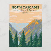 North Cascades Nationalpark Washington Vintag Postkarte (Vorderseite)