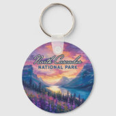 North Cascades Nationalpark Washington Vintag Schlüsselanhänger (Rückseite)