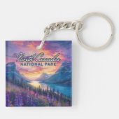North Cascades Nationalpark Washington Vintag Schlüsselanhänger (Rückseite)