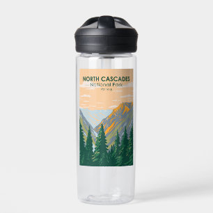 North Cascades Nationalpark Washington Vintage Trinkflasche