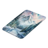 North Cascades Nationalpark Wasserfarben Malereien Magnet (Linke Seite)