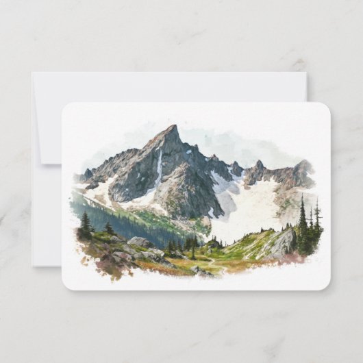 North Cascades UAWG Wedding Insert Zielort Einladung (Rückseite)