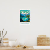 North Cascades Washington Travel Print Poster (Küche)