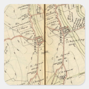 North Castle, New York 2 Quadratischer Aufkleber