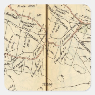 North Castle, New York 2 Quadratischer Aufkleber