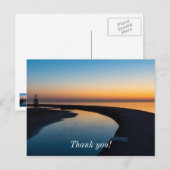 North Chicago Lighthouse Dawn Danke, Postcard Postkarte (Vorne/Hinten)