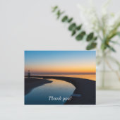 North Chicago Lighthouse Dawn Danke, Postcard Postkarte (Stehend Vorderseite)