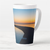 North Chicago Lighthouse Dawn Latte Tasse (Rechte Ecke)