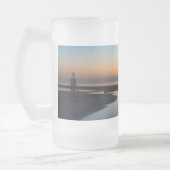 North Chicago Lighthouse Dawn Mattierte Tasse (Links)