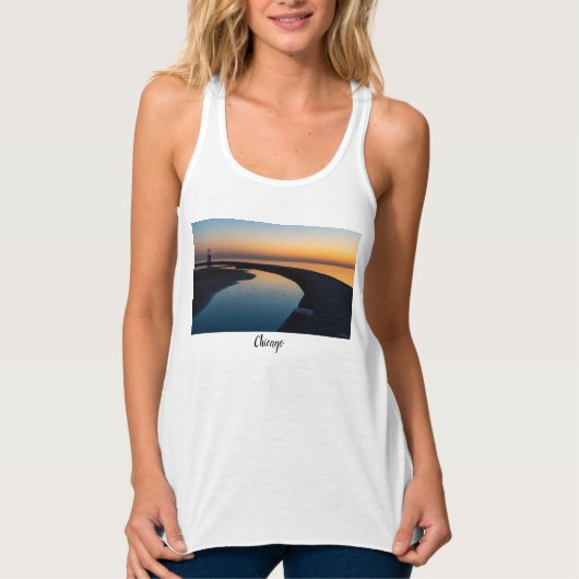North Chicago Lighthouse Dawn Tank Top (Vorderseite)