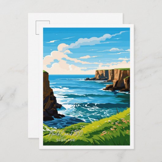 North Coast 500 Schottland Reisevorführung Postkarte (Vorne/Hinten)
