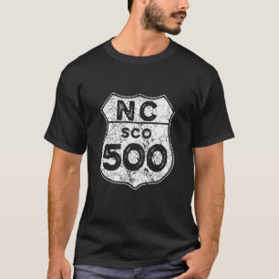 North Coast 500 Scottish Coast Vintag Driving EMB T-Shirt