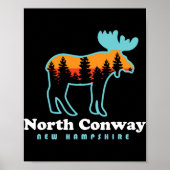 North Conway New Hampshire Moose Mountains Poster (Vorne)