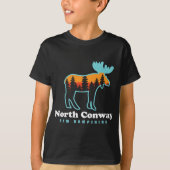North Conway New Hampshire Moose Mountains T-Shirt (Vorderseite)
