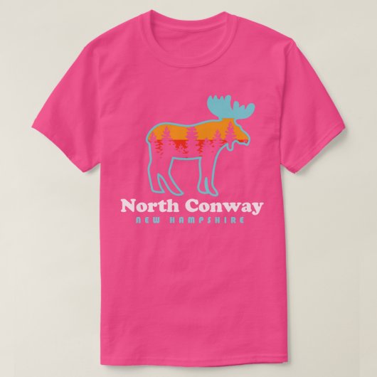 North Conway New Hampshire Moose Mountains T-Shirt (Design vorne)