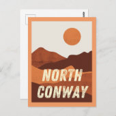 North Conway, New Hampshire Mountains Postcard Postkarte (Vorne/Hinten)