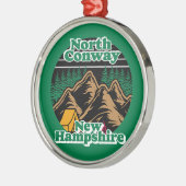 North Conway, New Hampshire Ornament Aus Metall (Links)