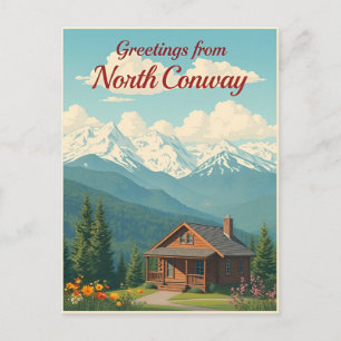 North Conway, New Hampshire – White Mountains Postkarte
