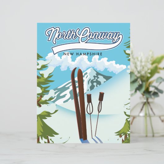 North Conway New Hampshire, zum Skifahren (Stehend Vorderseite)