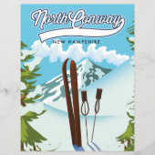 North Conway New Hampshire, zum Skifahren (Vorderseite)