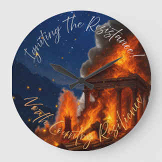 North Country Resilienz Knopf Große Wanduhr